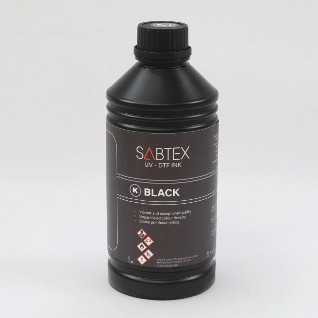 SABTEX UVDTF Ink – Black 1L