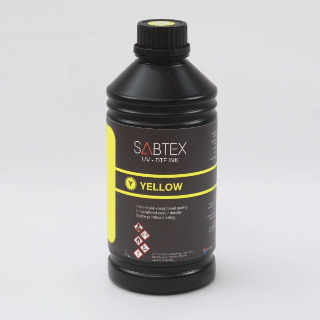 SABTEX UVDTF Ink – Yellow 1L